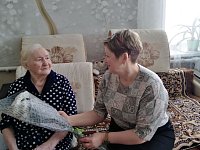 11 января исполнилось 98-лет труженице тыла из села Воскресенское Марии Егоровне Татариновой