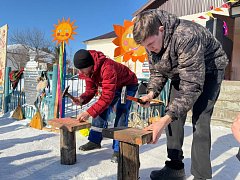 В селах Воскресенского района прошли веселые  праздничные мероприятия, посвященные Масленице