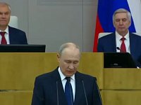  Президент России Владимир Путин выступил на первом пленарном заседании Государственной Думы IX созыва